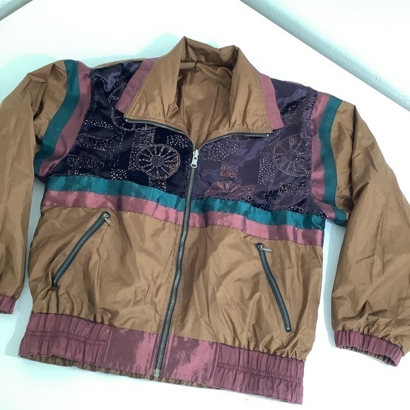 Vintage 80’s Chili Pepper reversible parachute tracksuit jacket size Small RARE - Picture 7 of 13